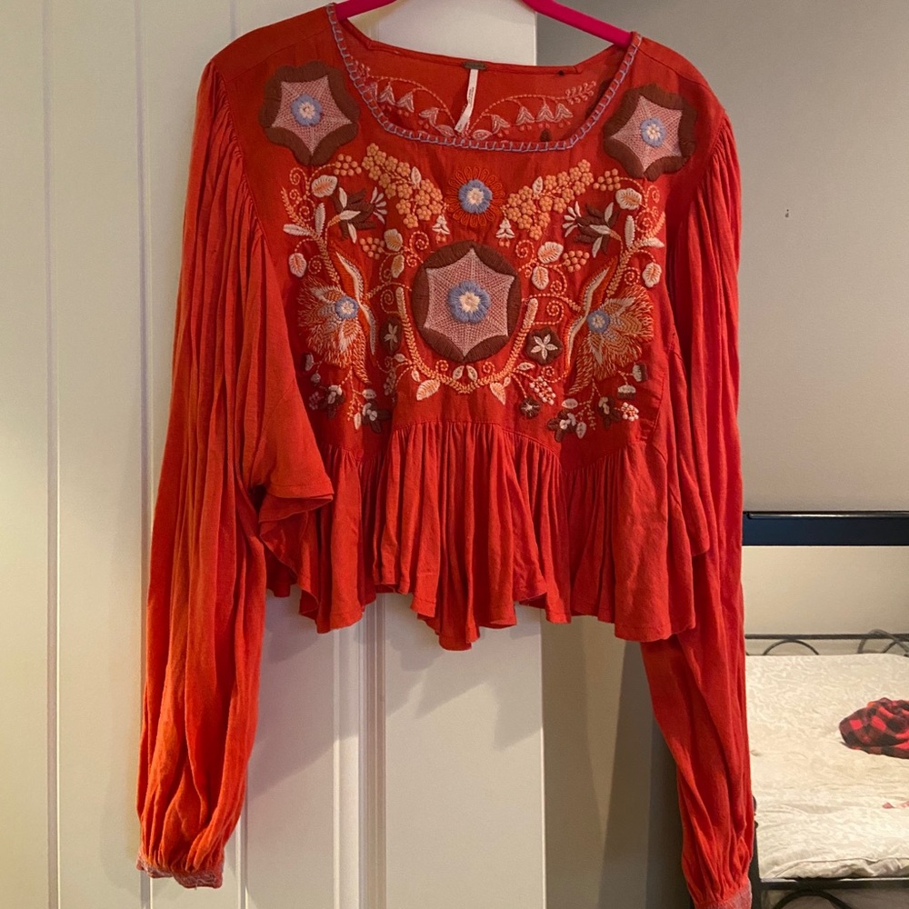HostPick Free People Cropped Longsleeve